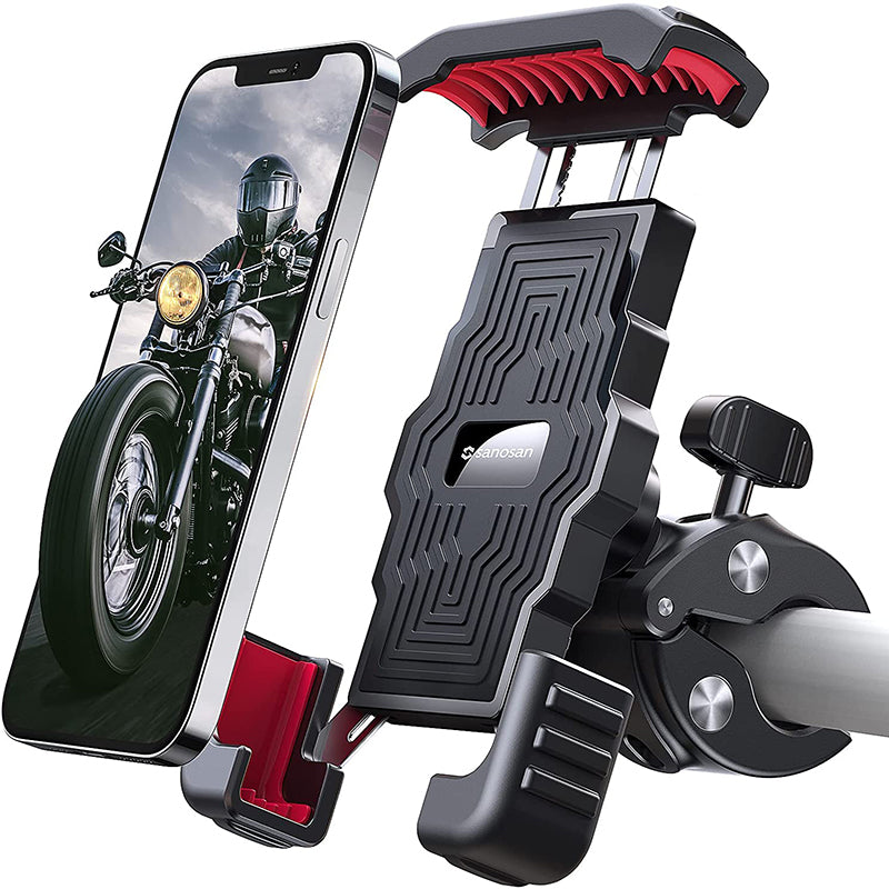 Anti-Shake Super Stable Phone Holder for Bike Motorcycle Phone Mount Secure  Grip