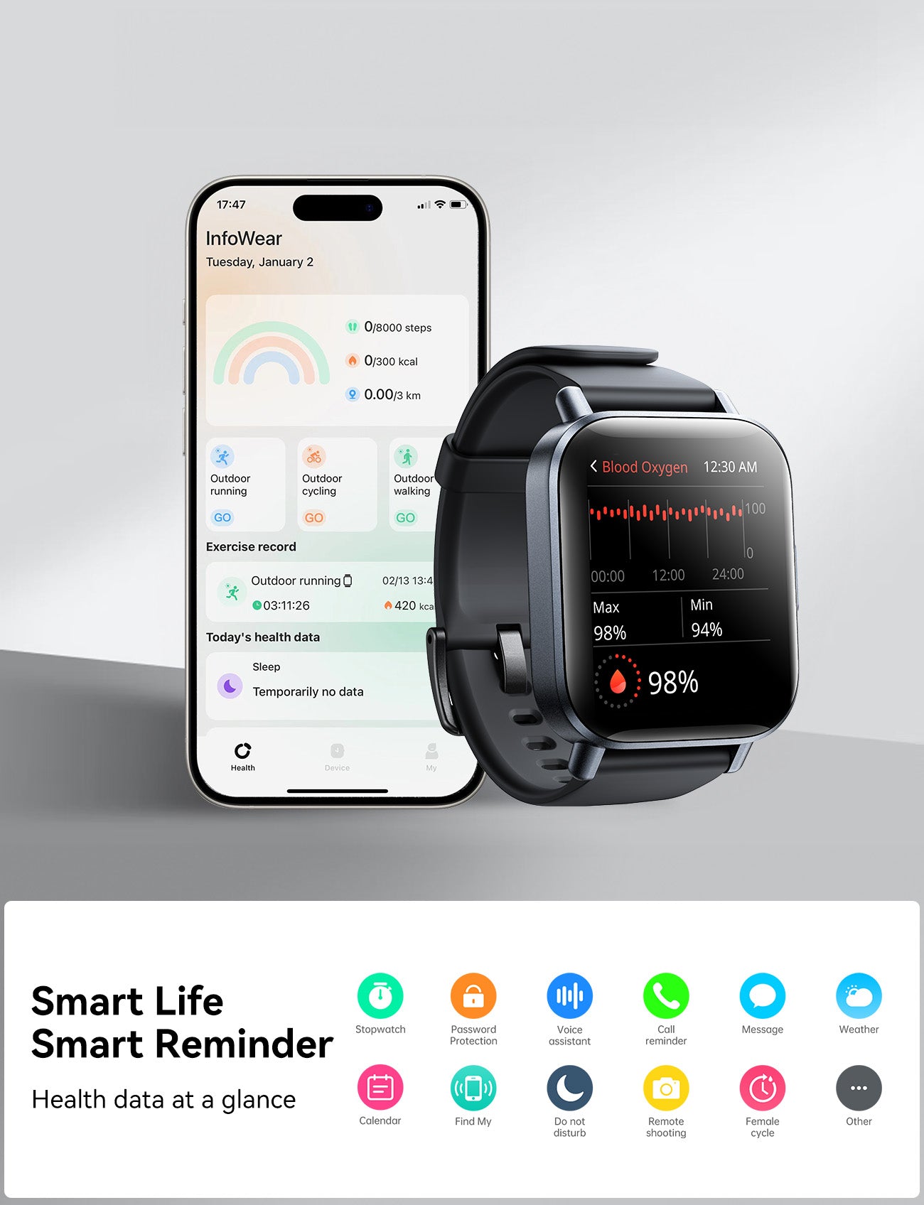 JOYROOM JR-FT3S Smart Watch (Answer/Make Call)