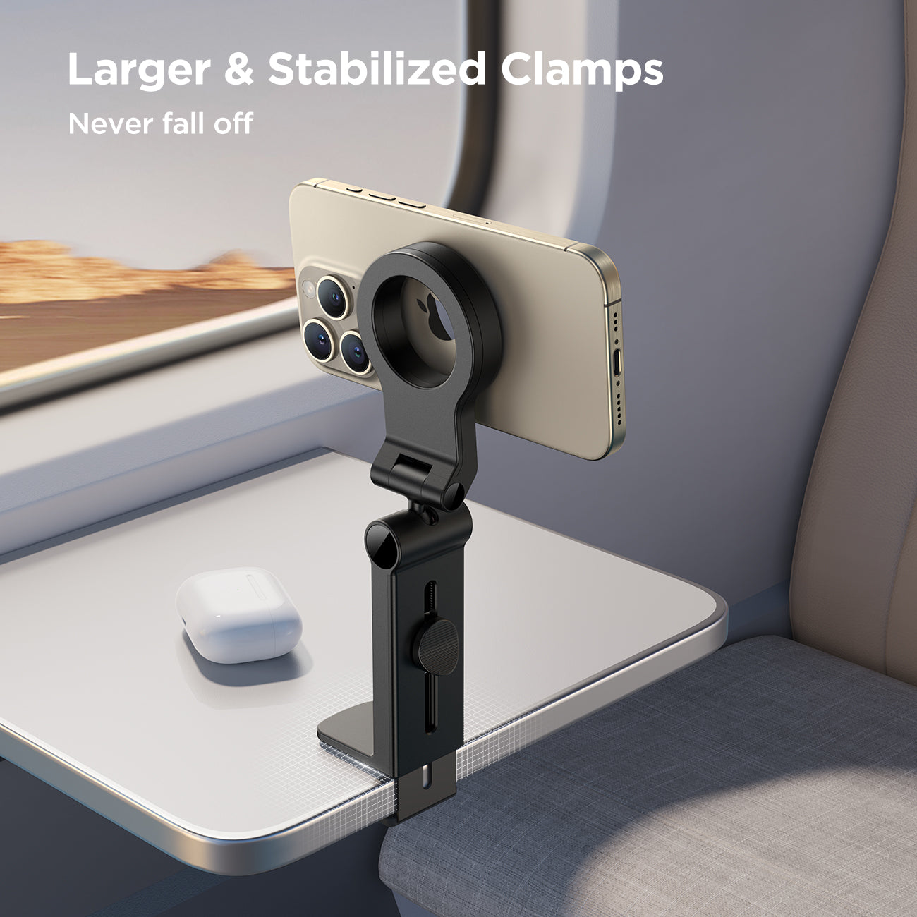  JOYROOM for Magsafe Airplane Phone Holder Travel Essentials,  [Flexible Rotation] Hands-Free Airplane Phone Mount, Airplane Essentials  Phone Stand for iPhone 15 Pro Max 14 13 12 Series : Cell Phones &  Accessories