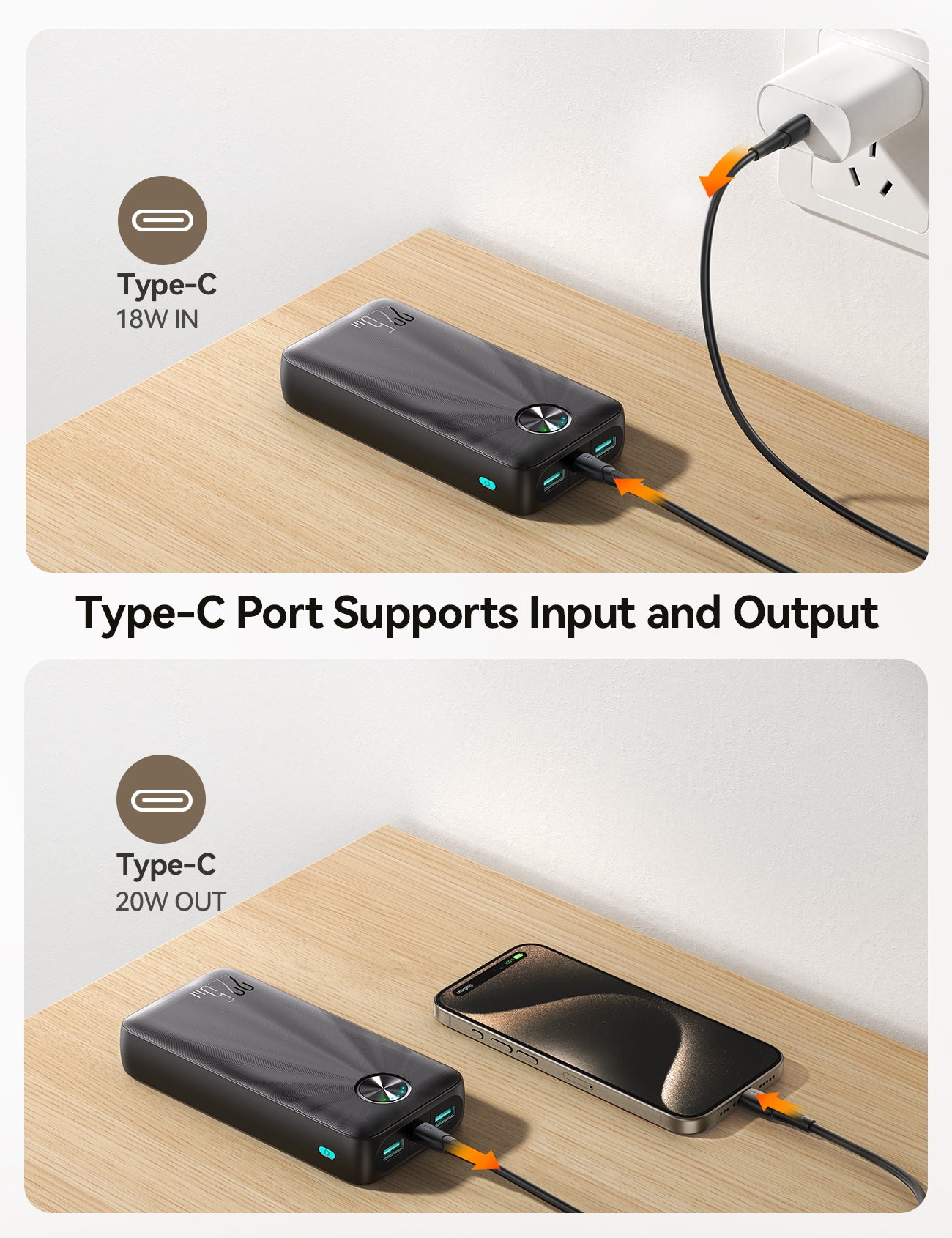 JOYROOM JR-PBF16 22.5W LED Power Bank 20000mAh