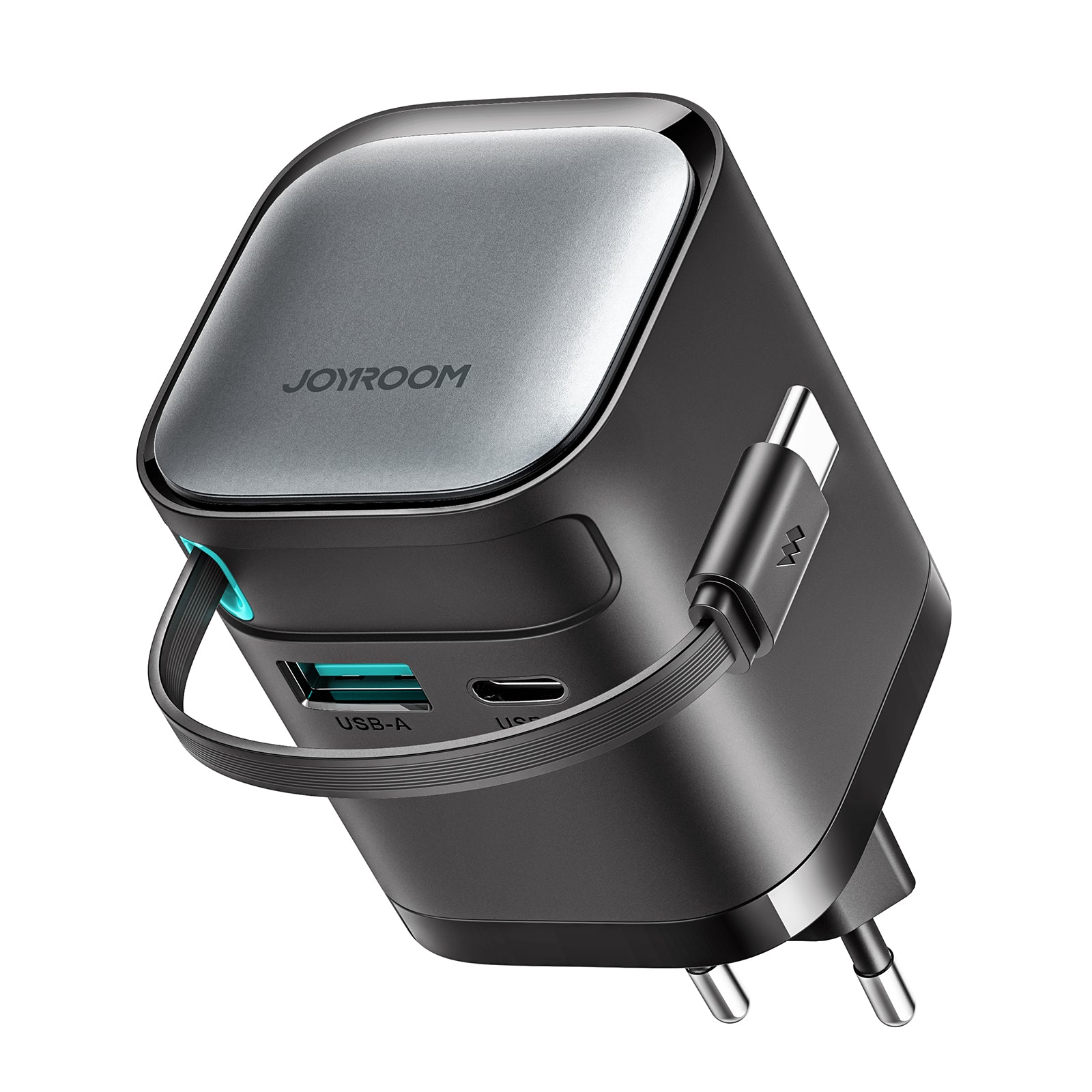 JOYROOM JR-TCL02 GaN 65W Charger with Retractable Cable EU