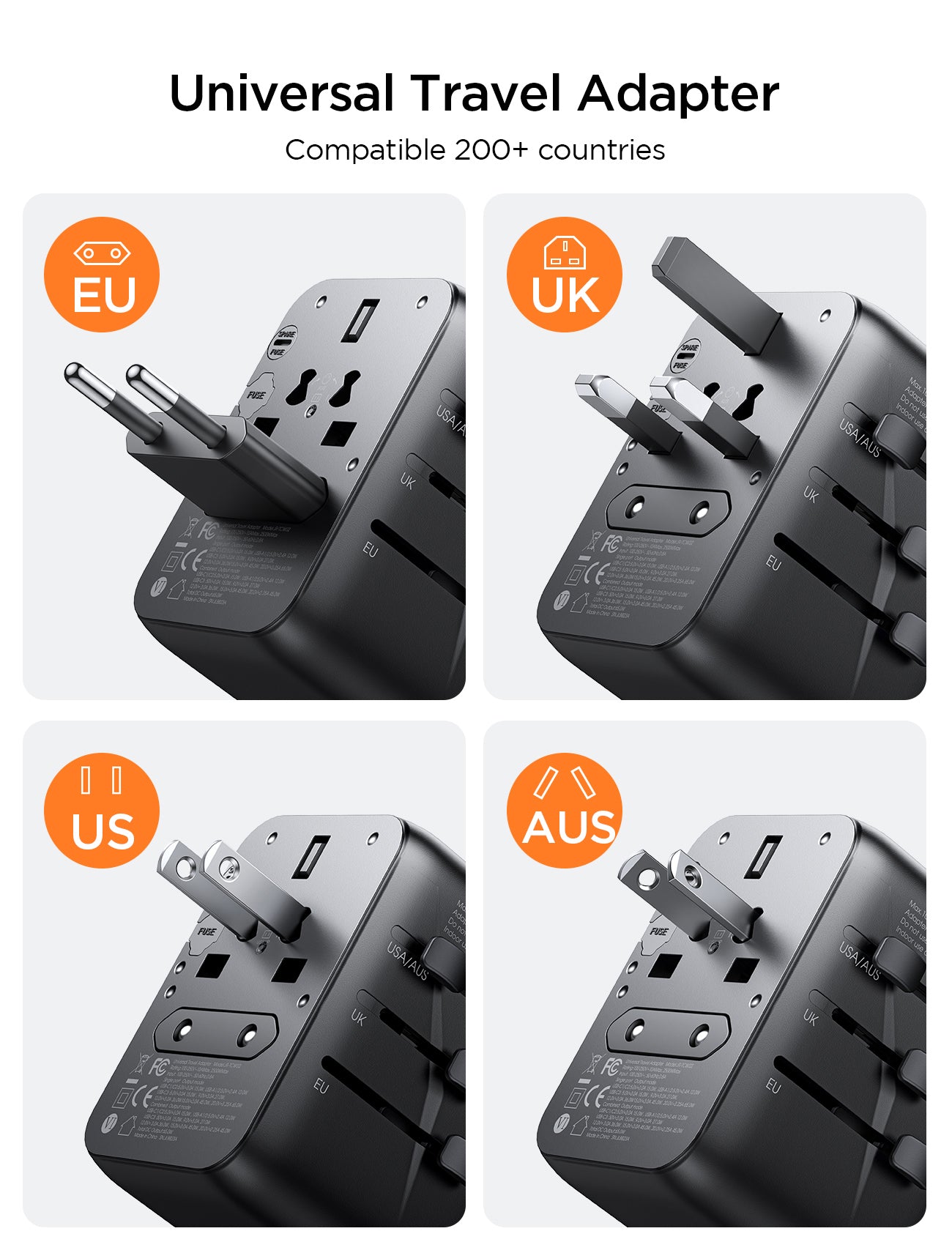 JOYROOM JR-TCW02 65W Universal Travel Adapter